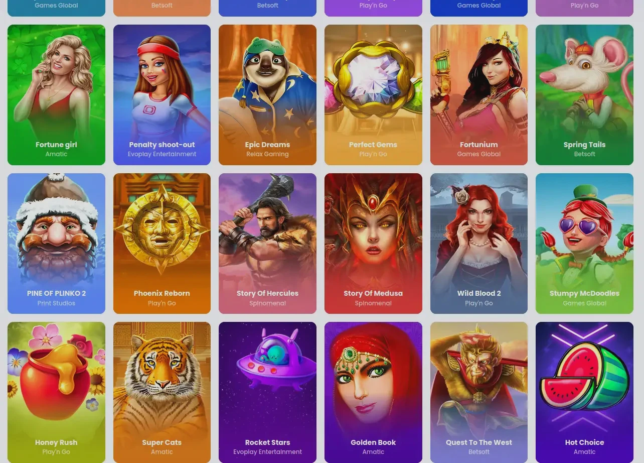 Goatspins Casino Mobile App Spielübersicht auf dem Smartphone